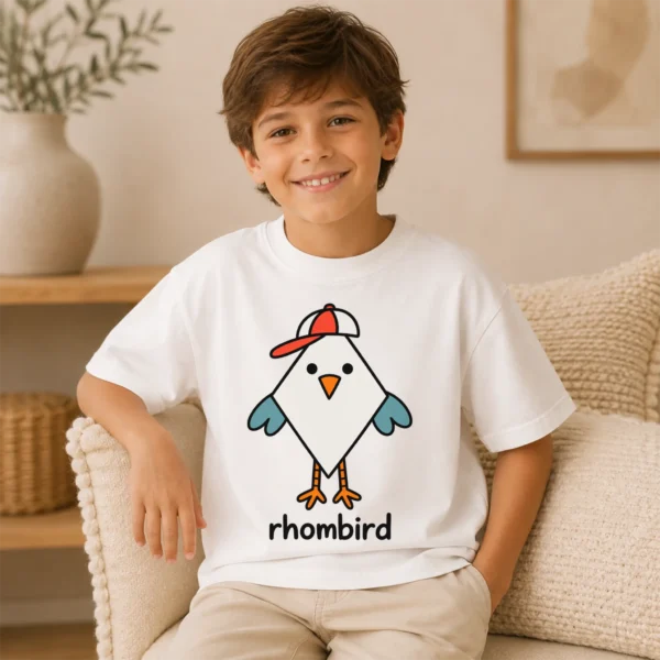 Rhombus Bird Baby Bodysuit, Toddler & Youth Shirt | Rhombird — toddler shirt mockup rhombus bird baby bodysuit product photo