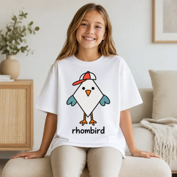 Rhombus Bird Baby Bodysuit, Toddler & Youth Shirt | Rhombird — toddler shirt mockup rhombus bird baby bodysuit product photo