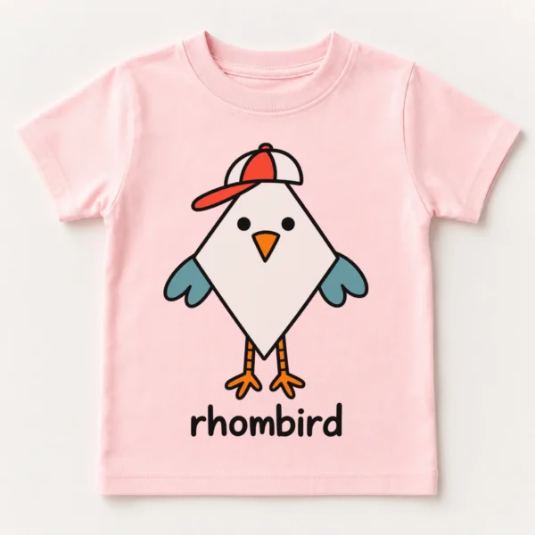 Rhombus Bird Baby Bodysuit, Toddler & Youth Shirt | Rhombird — toddler shirt mockup rhombus bird baby bodysuit product photo