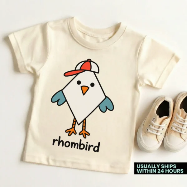 Rhombus Bird Baby Bodysuit, Toddler & Youth Shirt | Rhombird — toddler shirt mockup rhombus bird baby bodysuit product photo