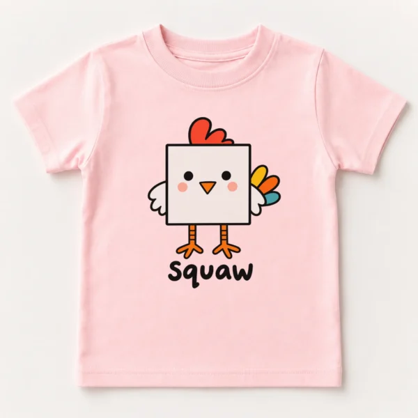 Square Chicken Baby Bodysuit, Toddler & Youth Shirt | Math Pun — toddler shirt mockup square chicken baby bodysuit product photo