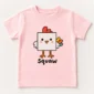 square chicken baby bodysuit product photo