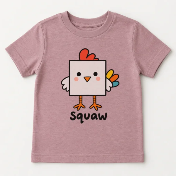 Square Chicken Baby Bodysuit, Toddler & Youth Shirt | Math Pun — toddler shirt mockup square chicken baby bodysuit product photo