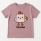 square chicken baby bodysuit product photo
