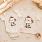 square chicken baby bodysuit product photo