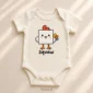 square chicken baby bodysuit product photo