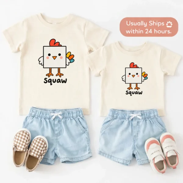 Square Chicken Baby Bodysuit, Toddler & Youth Shirt | Math Pun — toddler shirt mockup square chicken baby bodysuit product photo