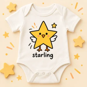 star bird math baby bodysuit