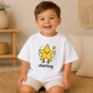 star bird math baby bodysuit mockup view