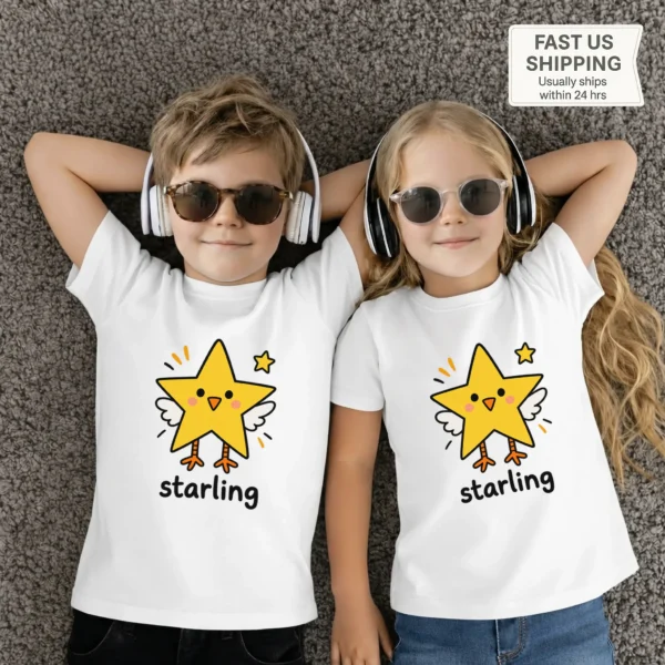 Star Bird Math Baby Bodysuit, Toddler & Youth Shirt | Starling — toddler shirt mockup star bird math baby bodysuit product photo