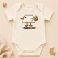 trapezoid bird baby bodysuit product photo