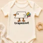trapezoid bird baby bodysuit close-up detail