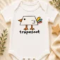trapezoid bird baby bodysuit close-up detail