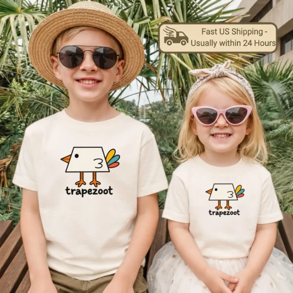 Trapezoid Bird Baby Bodysuit, Toddler & Youth Shirt | Trapezoot — toddler shirt mockup trapezoid bird baby bodysuit product photo