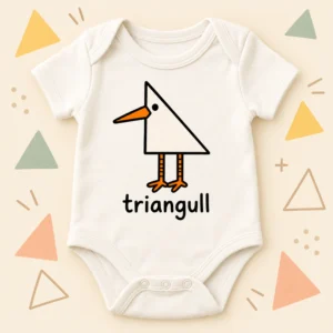 triangle seagull baby bodysuit