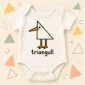 triangle seagull baby bodysuit