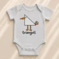 triangle seagull baby bodysuit product photo