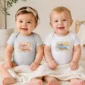 a little love from heaven memorial baby bodysuit model mockup
