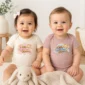 a little love from heaven memorial baby bodysuit model mockup