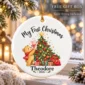 baby first Christmas ornament product image styled product photo