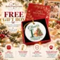 baby first Christmas ornament with honey bear product image front view
