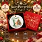 baby first Christmas ornament with honey bear product image alternate angle
