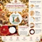 baby first Christmas ornament with honey bear product image mockup view