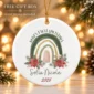 baby's first christmas ornament product image mockup view