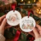 baby's first christmas ornament with personalized name and year product image product photo
