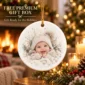 baby's first christmas ornament with personalized name and year product image product photo