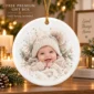 baby's first christmas ornament with personalized name and year product image lifestyle scene