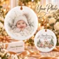 baby's first christmas ornament with personalized name and year product image