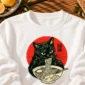 Black Cat Ramen Shirt t-shirt