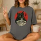 Black Cat Ramen Shirt t-shirt lifestyle scene
