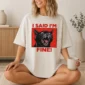 black cat shirt t-shirt lifestyle scene