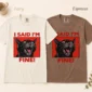 black cat shirt t-shirt color options