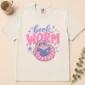 book worm shirt t-shirt flat lay view