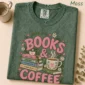 books and coffee shirt t-shirt styled product photo