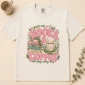 books and coffee shirt t-shirt flat lay view