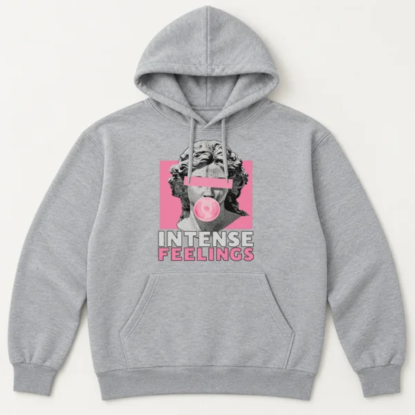 Bubble Gum Bust Intense Feelings Shirt, Sweatshirt & Hoodie — alternate product mockup bubble gum bust shirt t-shirt product photo