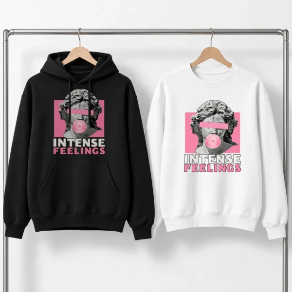 Bubble Gum Bust Intense Feelings Shirt, Sweatshirt & Hoodie — alternate product mockup bubble gum bust shirt t-shirt product photo