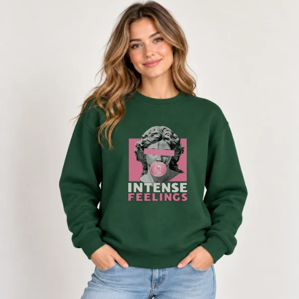 Bubble Gum Bust Intense Feelings Shirt, Sweatshirt & Hoodie — alternate product mockup bubble gum bust shirt t-shirt product photo