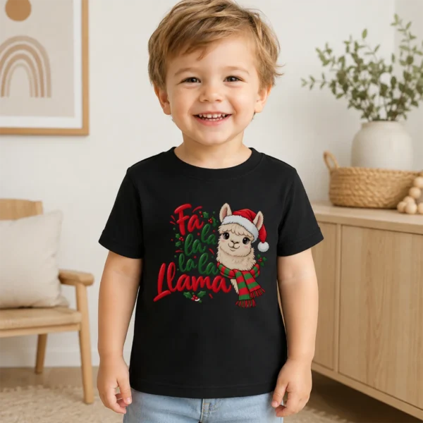 Christmas Llama Baby Bodysuit & Toddler Shirt Sweatshirt Hoodie — toddler shirt mockup christmas llama baby bodysuit & toddler shirt sweatshirt hoodie product photo