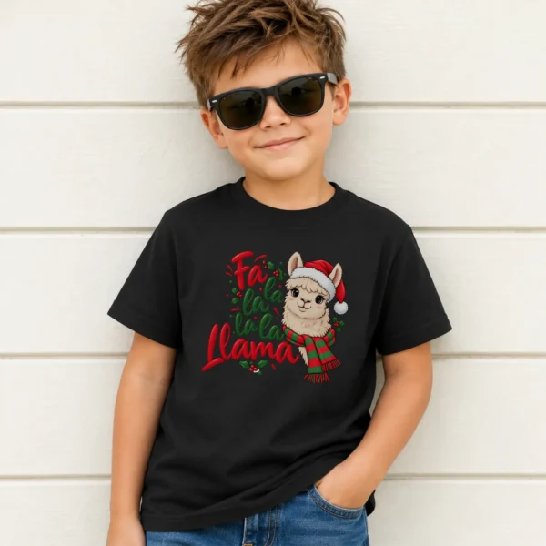 Christmas Llama Baby Bodysuit & Toddler Shirt Sweatshirt Hoodie — toddler shirt mockup christmas llama baby bodysuit & toddler shirt sweatshirt hoodie product photo