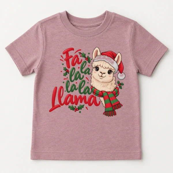 Christmas Llama Baby Bodysuit & Toddler Shirt Sweatshirt Hoodie — toddler shirt mockup christmas llama baby bodysuit & toddler shirt sweatshirt hoodie front view