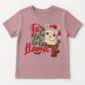 christmas llama baby bodysuit & toddler shirt sweatshirt hoodie front view
