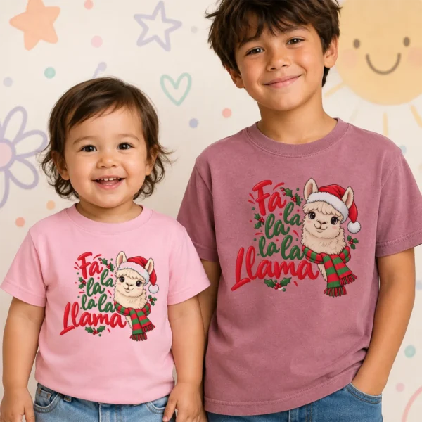 Christmas Llama Baby Bodysuit & Toddler Shirt Sweatshirt Hoodie — toddler shirt mockup christmas llama baby bodysuit & toddler shirt sweatshirt hoodie product photo
