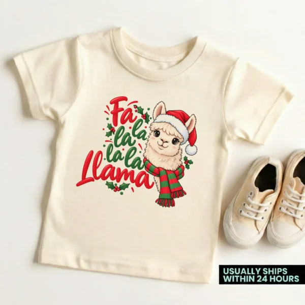 Christmas Llama Baby Bodysuit & Toddler Shirt Sweatshirt Hoodie — toddler shirt mockup christmas llama baby bodysuit & toddler shirt sweatshirt hoodie product detail