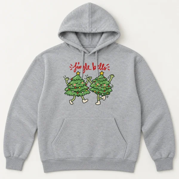 New Year's Dancing Tree Jingle Bells Shirt, Sweatshirt & Hoodie — alternate product mockup dancing tree shirt t-shirt product photo