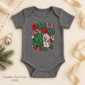 fa la la snowman and Christmas tree baby bodysuit color options